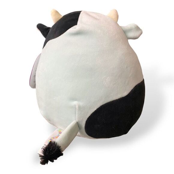 Squishmallows KellyToy 8" Plush Cillian the Cow Soft Plush Toy Animal New - Picture 4 of 6